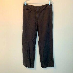 Eileen Fisher Lyocell Linen Trousers 10